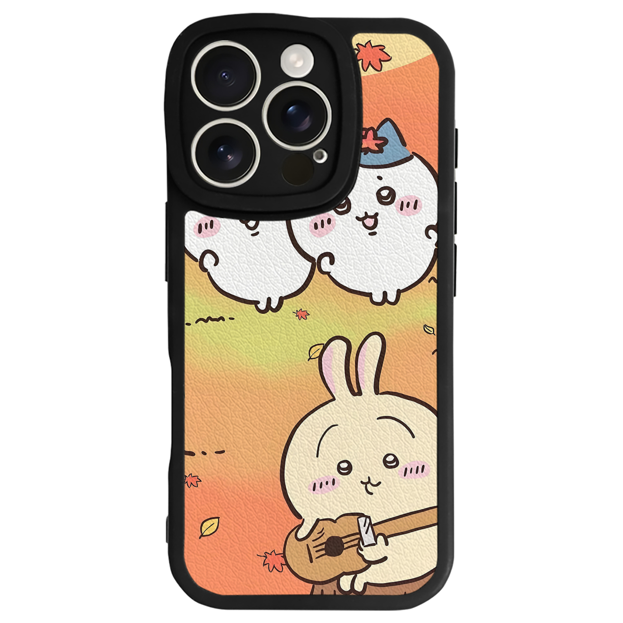 （画像用） ちいかわ Chii-kawa 【iPhone 16シリーズ対応】シリコンスマホケース（レザー調） 材質：シリコン